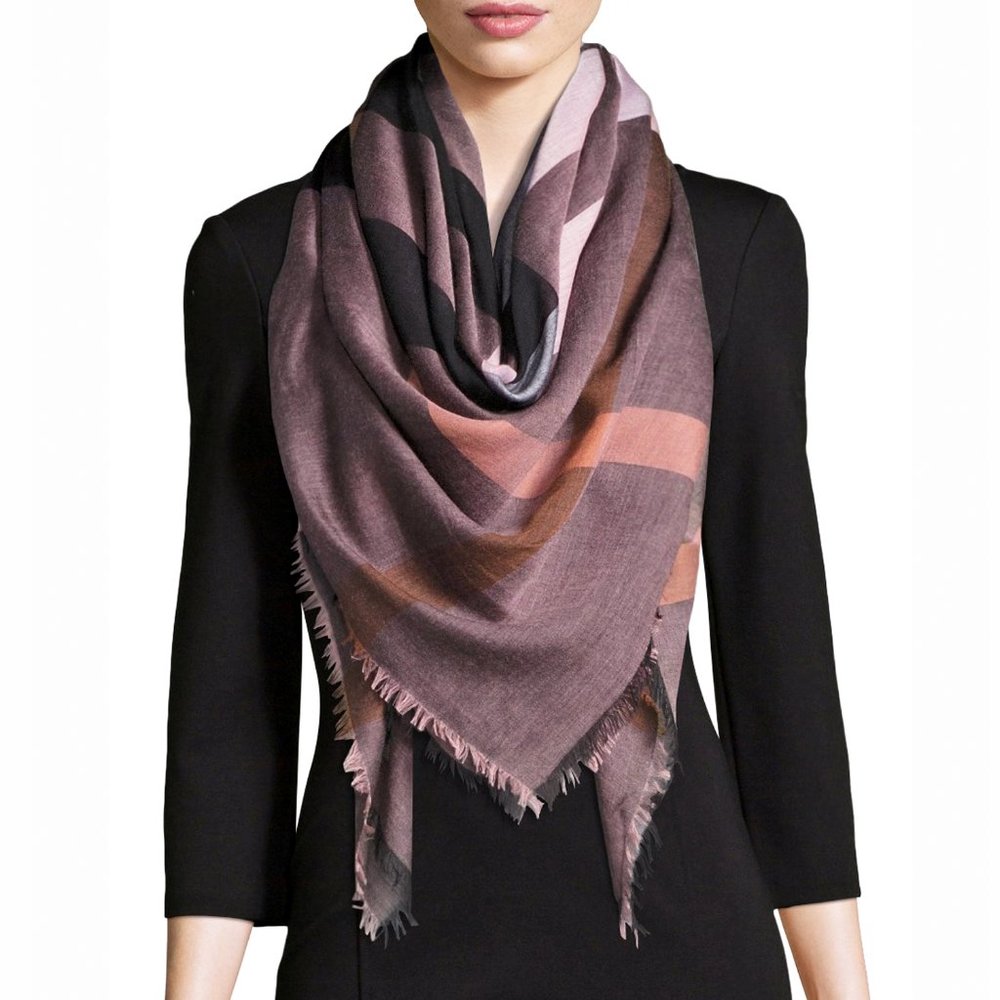 Burberry Relaxed Mega Check Square Scarf